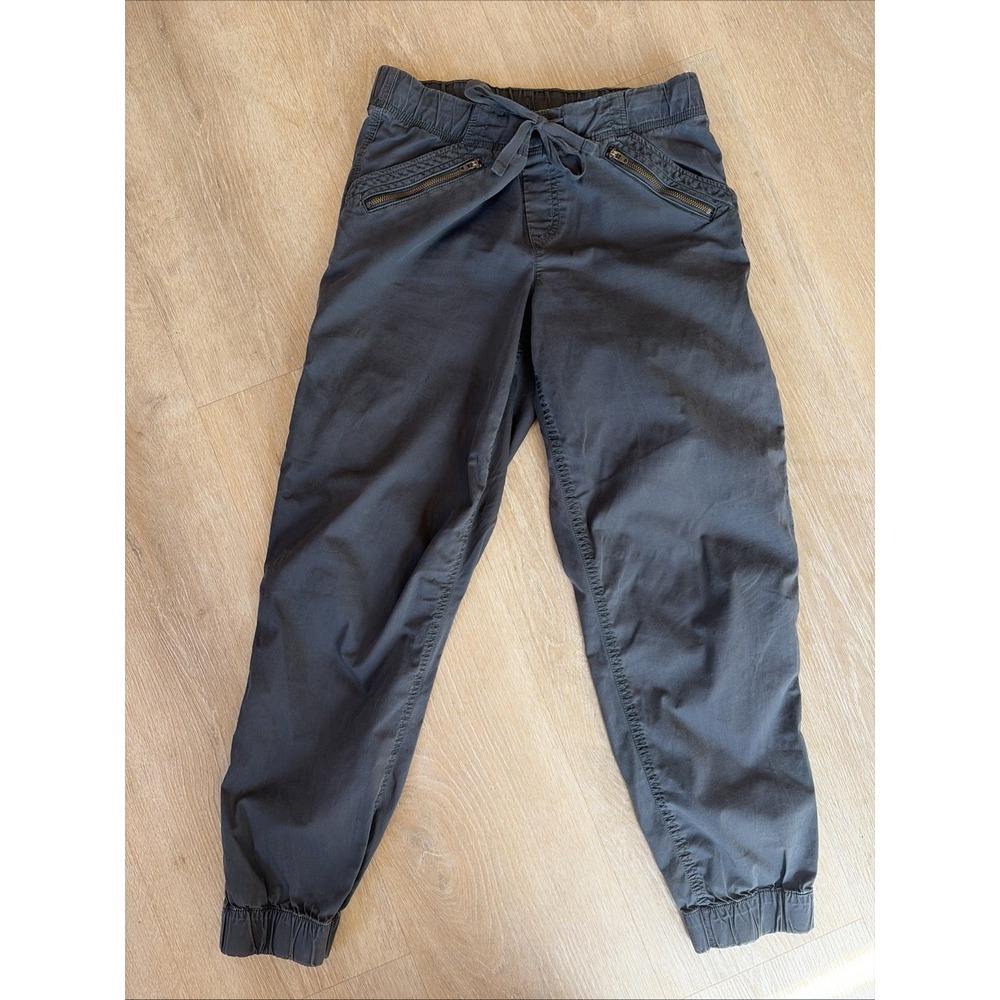 Eddie Bauer‎ Pants Womens Size 6 Gray Tapered Jogger Pull On Hiking Ripstop